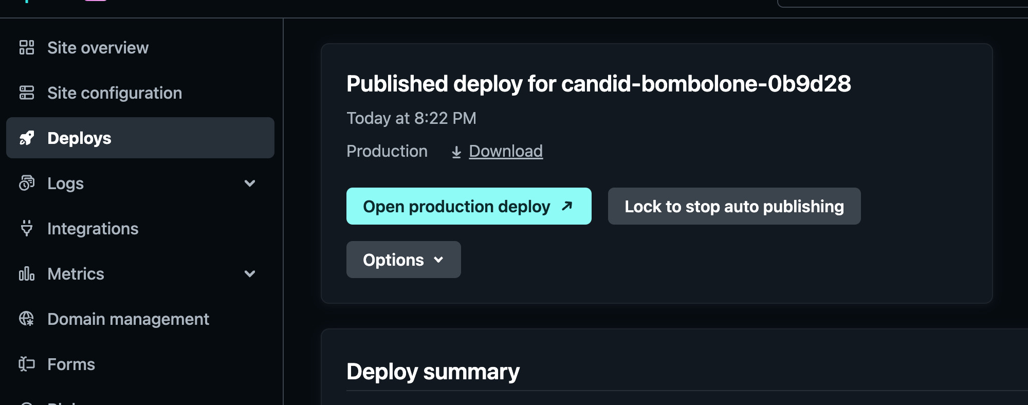 image of opening deploy